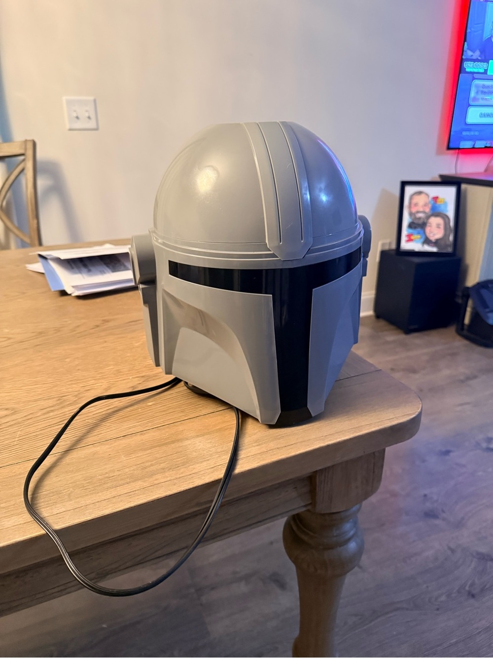 Popcorn maker The Mandalorian-Style VR/AR Helmet Accessory - Gray